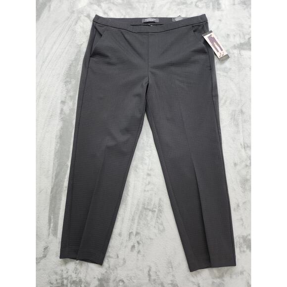 NEW Liverpool Tyler Straight Leg Textured Knit Trouser Pants Size 33/16 Black - Picture 1 of 14